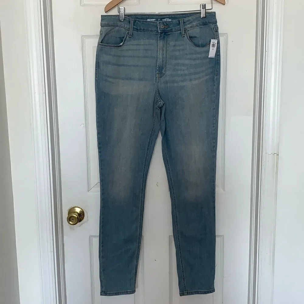 Old Navy Super Skinny High Rise Jeans Blue Size 12